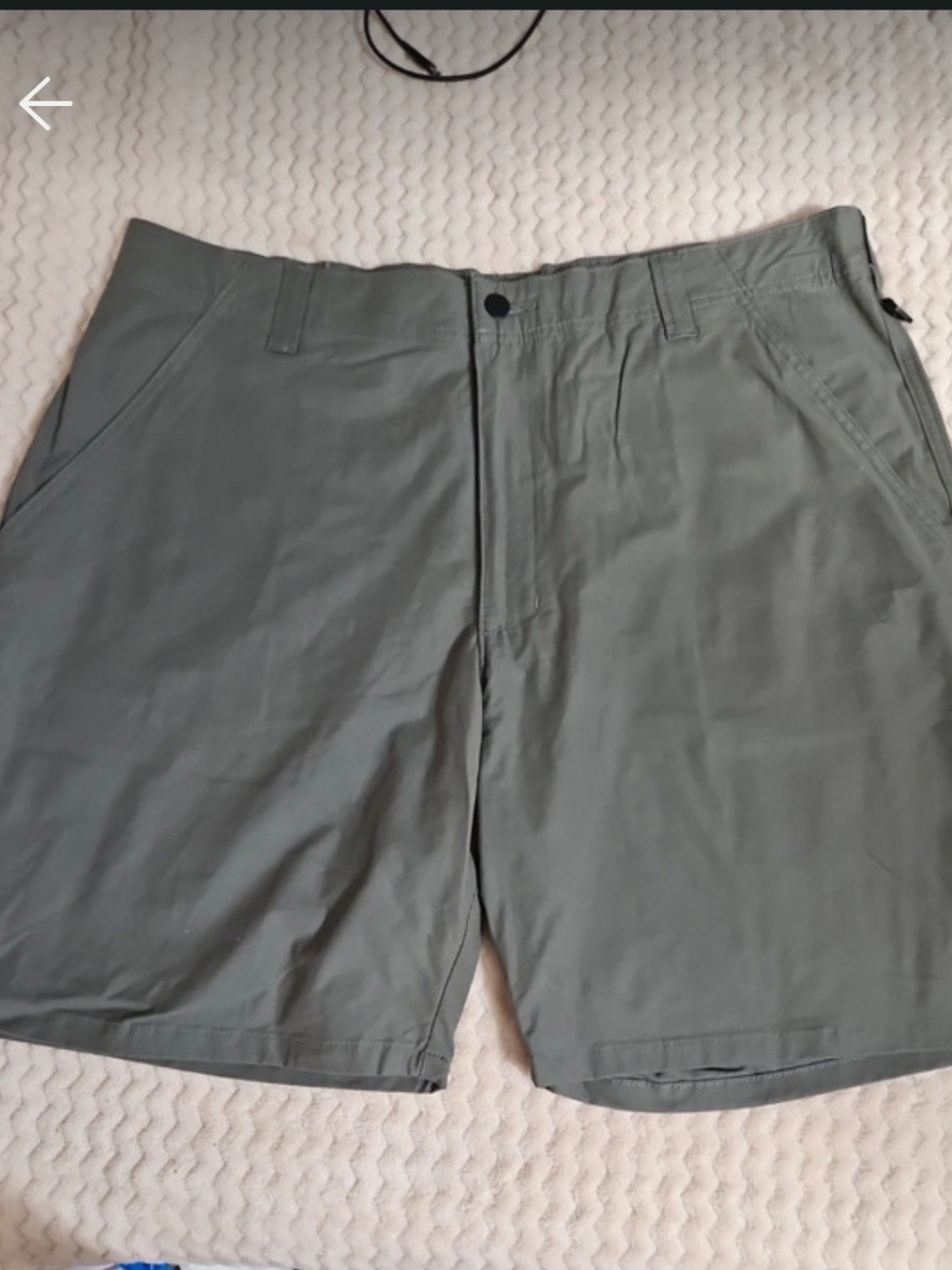 Wrangler Outdoor Performance Zip Shorts - Chino Khaki Green - Waist 38